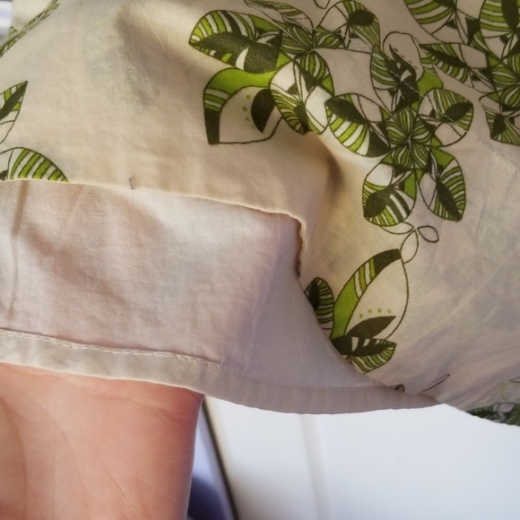 Joe Fresh tan floral dress 100% cotton xs - Picture 5 of 8